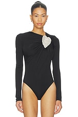 Crystal Leaf Long Sleeve Bodysuit - thumbnail 5