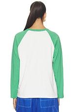 Map Of Nowhere Oversized Raglan Long Sleeve Top in Briar Combo - thumbnail 6