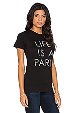 DAYDREAMER Life Is A Party Tee in Black | REVOLVE