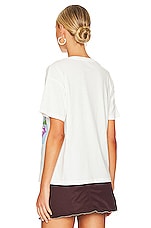 DAYDREAMER Rolling Stones 9 Licks Boyfriend Tee in Vintage White | REVOLVE
