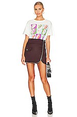 DAYDREAMER Rolling Stones 9 Licks Boyfriend Tee in Vintage White | REVOLVE