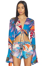 Palenque Flores Jersey Blouse