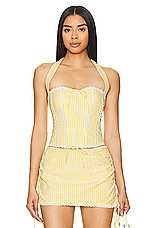 Gingham Lace Corset