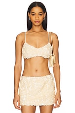 Ari Gathered Sequin Top