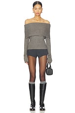 Wide Turtleneck Knit Top - thumbnail 7