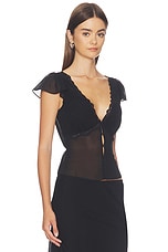 Ara Lace Trim V-Neck Top - thumbnail 5