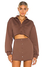 Product image of DANIELLE GUIZIO Fleece Button up Top. Click to view full details
