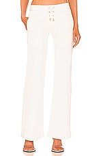 Product image of Dion Lee Laced Flare Denim Pant. Click to view full details