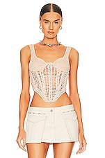 Product image of Dion Lee Crochet Corset Top. Click to view full details