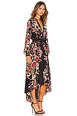 Abito Lungo Maxi Divine Heritage Sweet Virginia Ditsy Floral Rosso - Taglia Small, Nuovo Con Etichette