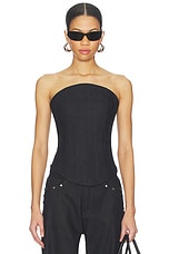 Denim Corset Top - thumbnail 4