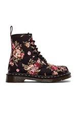 Dr. Martens Print 8 Eye Boot in Black 