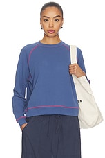 The Eco-terry Contrast Stitch Sweatshirt - thumbnail 4