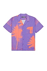 Product image of DOUBLE RAINBOUU SS Hawaiian Shirt in Bikinni Kill Purple. Click to view full details