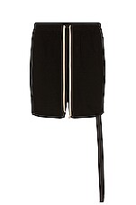 Product image of DRKSHDW by Rick Owens Trucker Cut Offs Shorts. Click to view full details