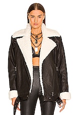 Product image of DUNDAS x REVOLVE Munroe Shearling Jacket. Click to view full details