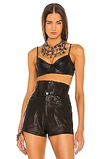 Product image of DUNDAS x REVOLVE Lou Leather Bralette. Click to view full details