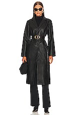 Product image of EAVES x Marianna Hewitt Tim Leather Trench Coat. Click to view full details