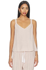 Linen Blend V Neck Cami Top - thumbnail 4