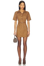 Ace Faux Suede Mini Dress - thumbnail 4