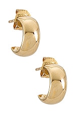 Gold Bubble Huggie Earrings