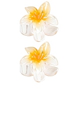 Emi Jay Baby Super Bloom Clip Set in Coconut | REVOLVE