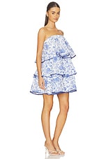 Elin Strapless Frilled Mini Dress - thumbnail 6