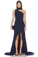 Leonara One Shoulder Gown in - thumbnail 4