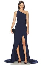 Leonara One Shoulder Gown in - thumbnail 5