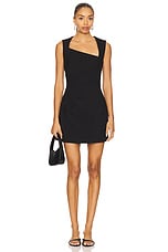 Alina Asymmetrical Mini Dress - thumbnail 4