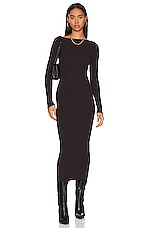 Product image of Enza Costa Knit Long Sleeve Scoopback Dress. Click to view full details