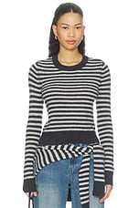 Cashmere Shrunken Crewneck Sweater - thumbnail 4