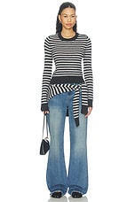 Cashmere Shrunken Crewneck Sweater - thumbnail 7
