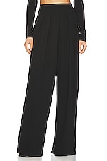 Crepe Pleated Wide Leg Pant