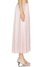 Textured Satin Celeste Skirt - thumbnail 6