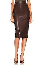 Faux Leather Pencil Skirt