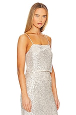 Enza Costa Sequin Cami in Nude & Silver | REVOLVE