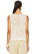 Linen Open Knit Tank Top - thumbnail 6