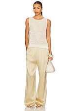 Linen Open Knit Tank Top - thumbnail 7