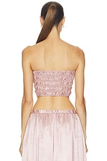 Textured Satin Smock Top - thumbnail 6