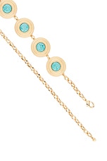 Turquoise Medallion Belt in Gold & Turquoise - thumbnail 5