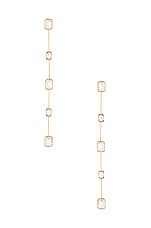 Ettika Drop Earrings in Clear Gems