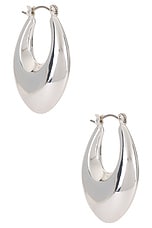 Open Teardrop Hoop Earrings