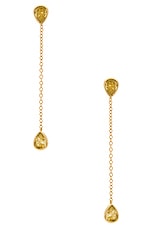 Radiant Gem Linear Chain Drop Earrings