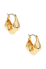 Molten Metal Hoop Earrings