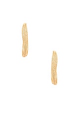 Product image of Ettika Textured Hoop Earrings. Click to view full details
