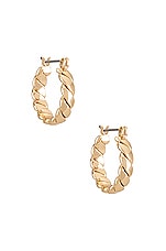 Product image of Ettika Twist Hoop Earrings. Click to view full details