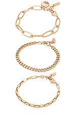 Product image of Ettika Chain Bracelet Set. Click to view full details