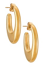 Product image of Ellie Vail Sloan Oval Hoop Earring. Click to view full details