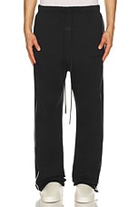 Sporty Nylon Relaxed Sweatpant With Piping